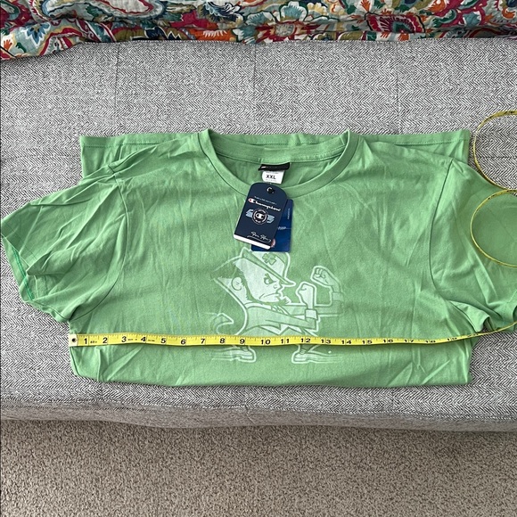 NWT Notre Dame Green T-Shirt with Logo - Picture 1 of 5